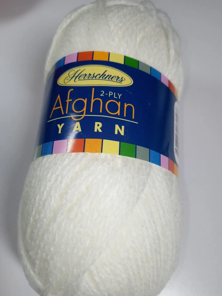 Herrschners Afghan Yarn  White 200 Yards NEW - Image 1 of 1