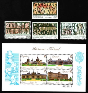 OPC 1989 España Patrimonio de la Humanidad Set & S/S Sc#2613-2617 Estampillada sin montar o nunca montada 34003 - Imagen 1 de 1
