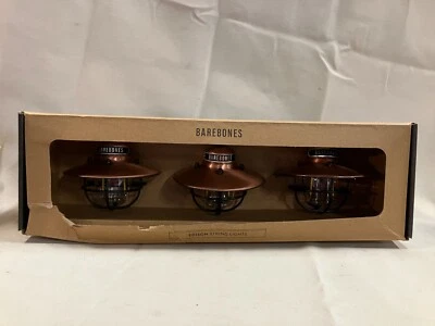 New Barebones Living Edison String Lights Copper