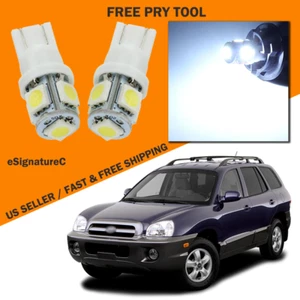 Paquete de 7 luces interiores LED blancas para Hyundai Santa Fe 2001-2006 + HERRAMIENTA - Imagen 1 de 7