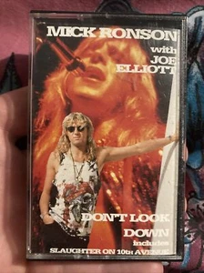 MICK RONSON WITH JOE ELLIOTT Don't Look Down CASSETTE Europe Epic 1994 2 Track - Picture 1 of 3