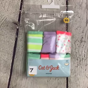 Neu Cat & Jack 7er Pack Mädchen Hipster Größe 10 offener Karton - Bild 1 von 2