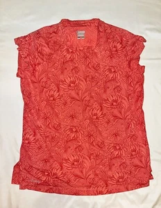 COLUMBIA Sportswear Co: Women’s Titanium SS Exercise Shirt: Apricot Print, L - Picture 1 of 4