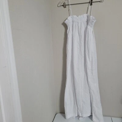 New H&M XS Dress stretch adjustable strap sheer layer open cotton pulloverNew H& - Image 1 of 4