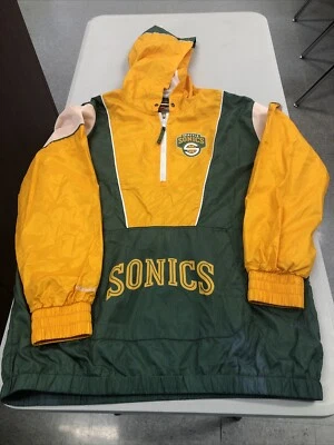 Cortavientos Mitchell & Ness Seattle Supersonics Classics carrete destacado para hombre XL Foto 1 de 4