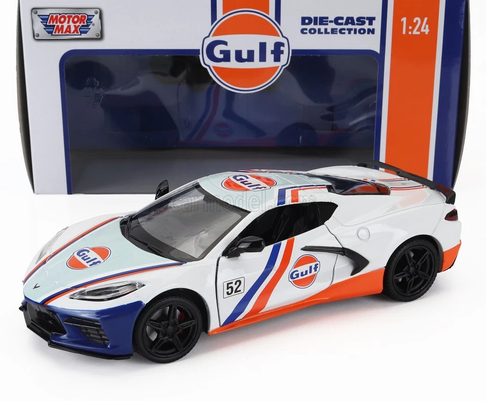 1/24 MOTOR-MAX - CHEVROLET - CORVETTE C8 N 52 GULF RACING 2020 79664 - Immagine 1 di 1