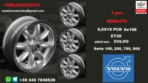 Felgen Fälgar Led-Mini-Licht 5,5j 15 5x108 Volvo 100 200 240 700 900 940 Räder - Bild 1 von 4