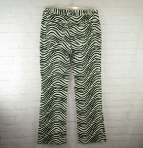 Pantalones de terciopelo con estampado de cebra Telluride Clothing Co. para mujer talla 6  - Imagen 1 de 7
