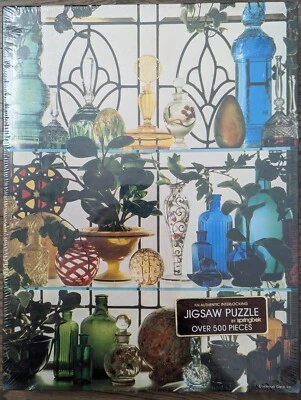 Springbok “Classic Elegance” Colorful Glass Bottles 500 Jigsaw Puzzle  1984 NEW! - Image 1 of 4