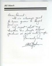 CHILD ACTOR AUTOGRAPH HANDWRITTEN LETTER BILL MAUCH SIGNED STAR VINTAGE