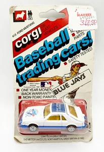 1982 Corgi #413 Ford Mustang Cobra Toronto Blue Jays Die-Cast Car NIB - Picture 1 of 3