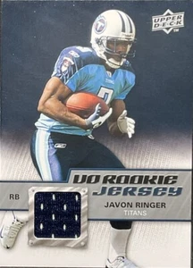 2009 Upper Deck JAVON RINGER Titans Rookie Jersey Patch - Picture 1 of 2