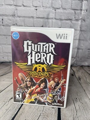 Guitar Hero: Aerosmith (Nintendo Wii, 2008) Complete With Manual Tested - Image 1 of 4