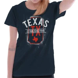 Vintage Texas Classic Souvenir Gift TX Womens Top Junior Graphic Tee - Picture 1 of 2