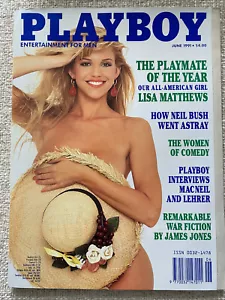 PLAYBOY MAGAZINE June 1991 - Lisa Matthews - Picture 1 of 1