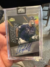 2021 Randy Arozarena Topps Chrome Black Encased  On Card Auto