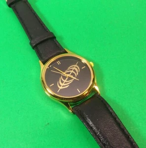 Sweda Leather Waterproof Watch - Unknown Mystery Logo - NEW - Picture 1 of 4