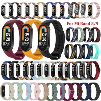 Armband Für Xiaomi Mi Band 10 9 8 Edelstahl Milanese Metall Silikon Nylon Ersatz - Bild 1 von 4