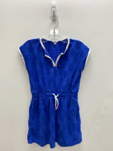 Crew Cuts SIZE S Royal Blue White Stars Terry Cloth Girl's Coverup - Picture 1 of 3