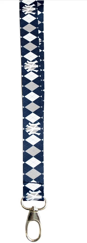 MLB Argyle Super Soft Lanyards Made By Pro specialities New York Yankees - Image 1 of 1