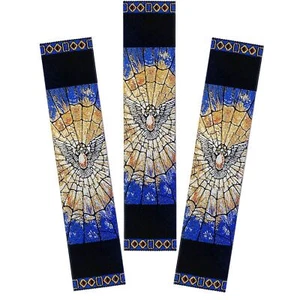 Juego de 3 marcadores de tapiz Espíritu Santo arte textil 9 1/8"x2" - Imagen 1 de 2