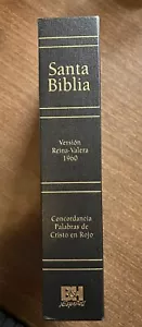 SANTA BIBLIA Spanish Holy Bible OT NT Concordance Red Letter New - Imagen 1 de 8