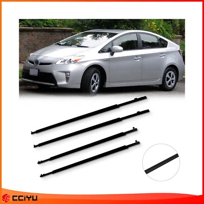 4x Para 10-15 Toyota Prius Restrip Puerta Ventana Sello Cinturón Moldura Delantero Trasero Foto 1 de 4