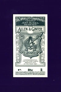 2020 Topps Allen & Ginter Mini NNO #157 Jeff McNeil Print /50 - Picture 1 of 2