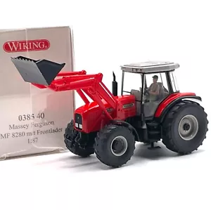 Wiking 0385 40 Massey Ferguson MF 8280 Frontlader Traktor, OVP, 1:87, K72a/02 - Bild 1 von 2