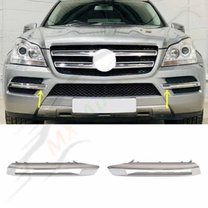 🔥A Pair For Mercedes X164 GL 2008-2012 Fog Light Chrome Trim Bezel Left + Right - Bild 1 von 8
