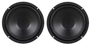 NEW pair (2) 6 1/2" 6.5" inch Heavy Duty Mega Bass Woofer Speaker Subwoofer 100w - Picture 1 of 4