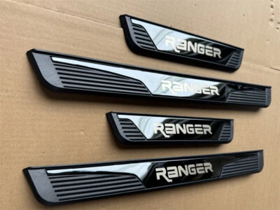 Car Accessories for Ford Ranger Auto Parts Door Sill Scuff Plate Protector 4PCS - Изображение 1 из 4