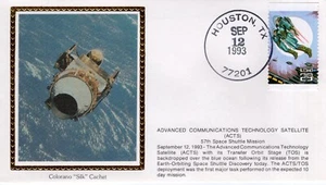 ACTS/TOS SATELLITE DEPLOYED - HOUSTON, TX 1993 FDC18007 - Picture 1 of 1
