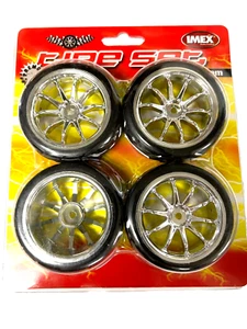 12 MM HEX 1/10 RC REIFENSATZ (4) ONROAD REIFEN - Bild 1 von 4