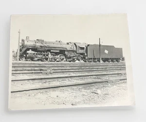 Vintage Train Photo Harlowton Montana 1954 Identified Engineer Railroad 8X10 MT - Picture 1 of 10