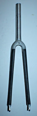 Vintage Carbon Road Bike Bladed Fork 700c 11/8" Threadless 213mm USA Shipping - Image 1 of 4
