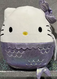 Hello Kitty and & Friends Squishmallows 9” Peluche Viola Metallizzato Bambola Sirena - Foto 1 di 10