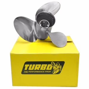 Turbo Boat Propeller TT142519L | OMC LH 14 1/4 x 19P Stainless - Foto 1 di 2