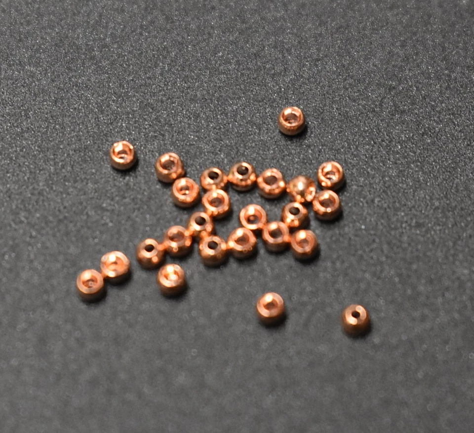 25 Premium COPPER  2.0mm   5/64"  Beads Bead Heads for Fly Tying - Image 1 of 1
