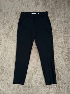 Pantalones Pantalones VINCE Mezcla de Lana Negra Trabajo Carrera Talla 4 - Imagen 1 de 5