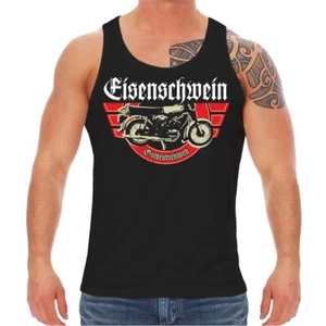 Herren Tank Top Muskelshirt Eisenschwein Ostdeutschland Moped motorrad ossi DDR  - Bild 1 von 2