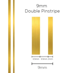 SAAS Pinstripe Double Gold 9mm x 10mt - 1506 - Picture 1 of 3