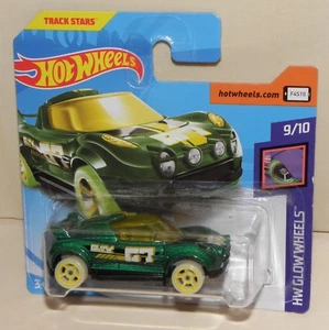 Neumáticos luminosos Hot Wheels HI-BEAM 2018 verdes HW Glow Wheels # 252 FJY25 PREMIERE - Imagen 1 de 6