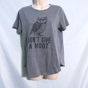 Maurices Don't Give A Hoot T-Shirt Size M - Imagen 1 de 4