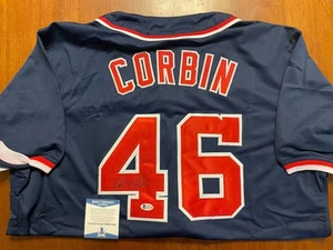 Patrick Corbin Autographed/Signed Jersey Beckett COA Washington Nationals - Picture 1 of 4