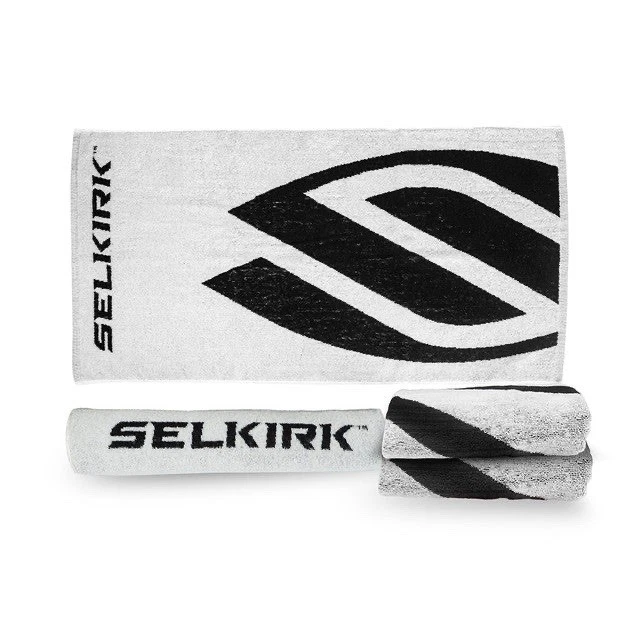 Selkirk Pickleball Towel Black/White 35”x19” New - Image 1 of 1
