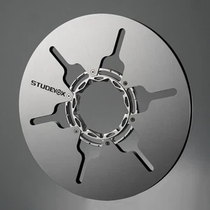 1X Studevox 10.5" Edge Polished Silver Aluminium Tape Reel For Tape Recorders - Picture 1 of 10