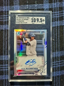 Kevin Alcantara 2021 Bowman Chrome 1st Refractor Auto Autograph  CPA-KA  379/499 - Picture 1 of 2