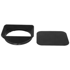 Haoge LH-S85B Bayonet Metal Square Lens Hood Shade and Cap for Sony FE 85mm F1.8 - Picture 1 of 7