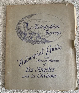 Metropolitan Surveys Industrial Guide Street Index Los Angeles 1909 - Bild 1 von 8